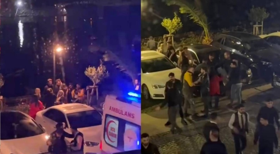 Taşkınlık çıkaran grup ile mekan çalışanları arasında kavga: 3 kişiye gözaltı