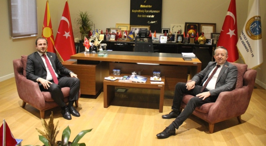 Bursa Milletvekili Kılıç'tan Kuzey Makedonya Bursa Fahri Konsolosu Halil Bedzeti'ye ziyaret