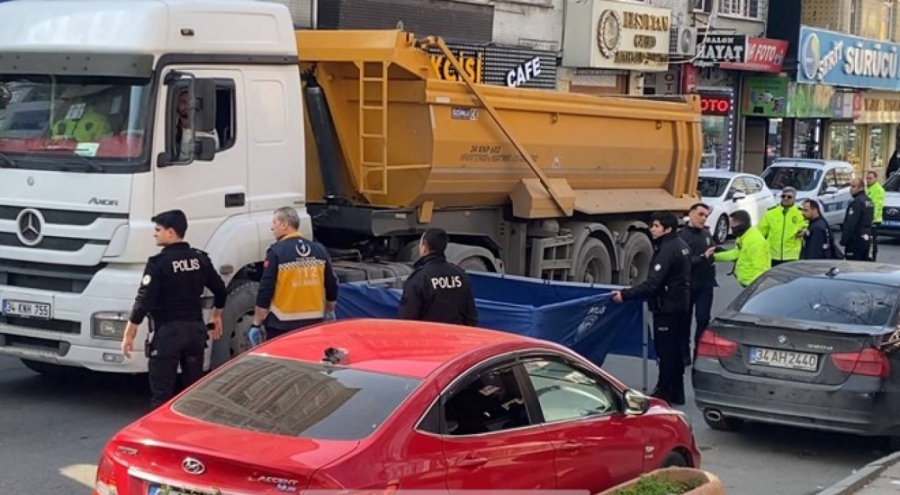 Hafriyat kamyonu can aldı