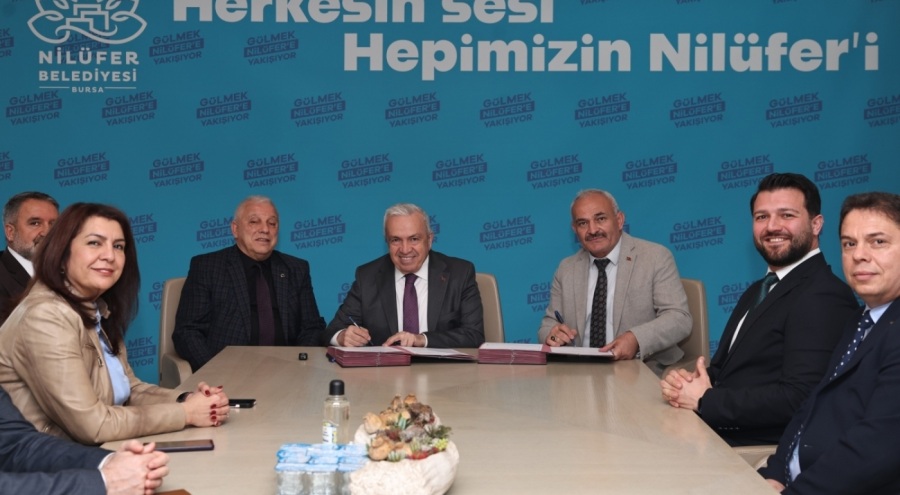 Nilüfer'de pazar yerleri için imzalar atıldı