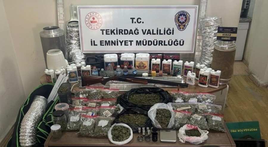 Uyuşturucu imal edilen villaya operasyon