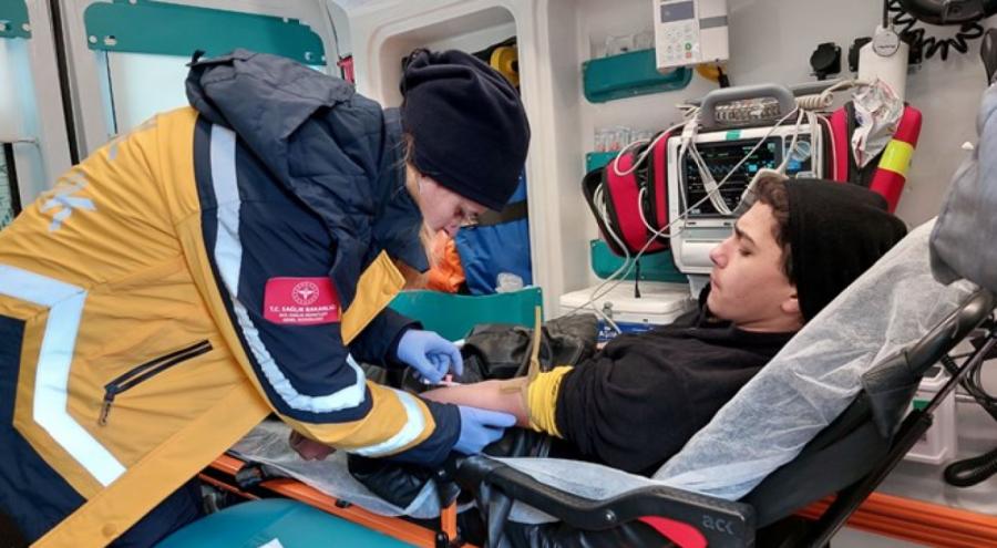 Motosiklet kazası: 2 yaralı