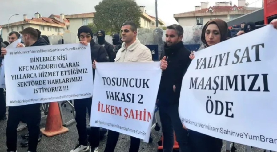 KFC Türkiye ve Pizza Hut işçileri eylemde!