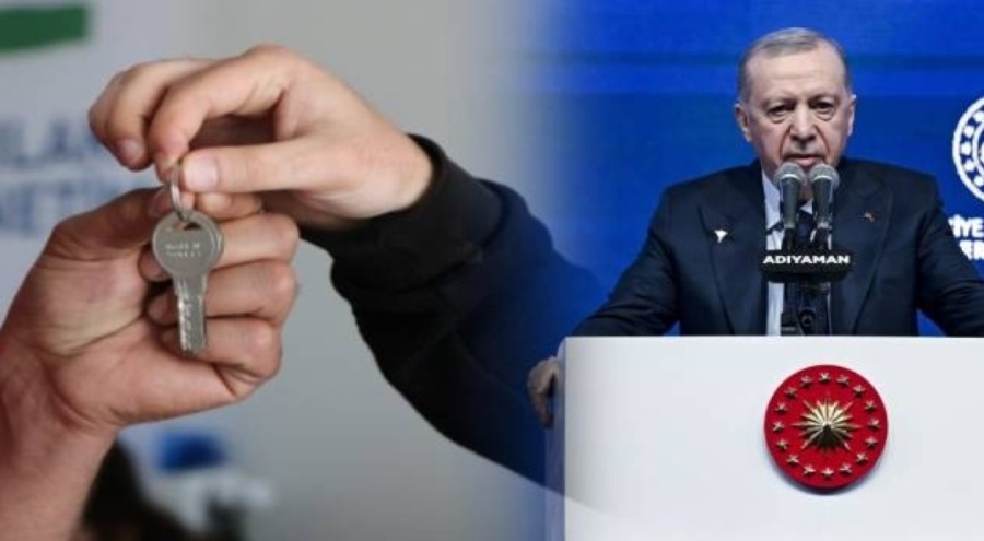 Gassal yeni evinin anahtarını Cumhurbaşkanı Erdoğan'ın elinden aldı
