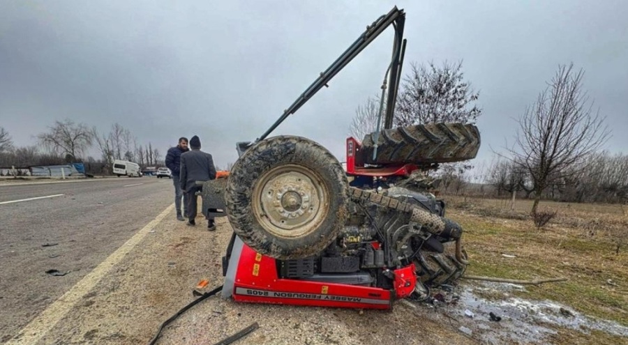 Traktör kazasında ağır yaralanan sürücü 10 günlük yaşam savaşını kaybetti