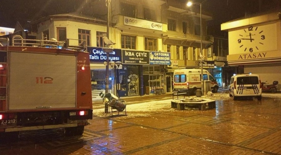 Pelet sobası yangına neden oldu