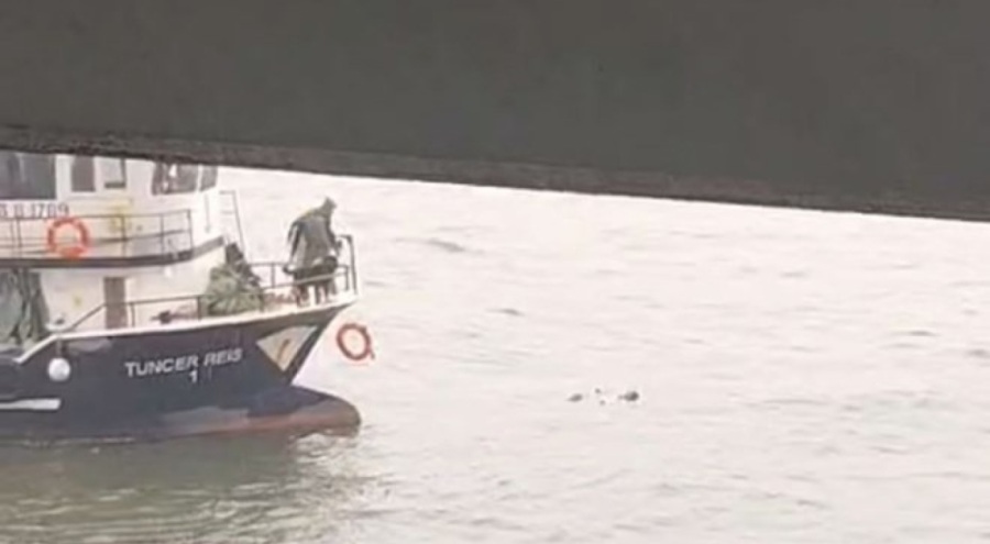 Denize düşen kadın balıkçılar tarafından kurtarıldı