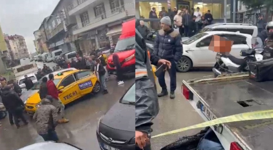 Motokuryenin üzerine aracını sürdü! Sürücü çekici ile otomobil arasında ezildi