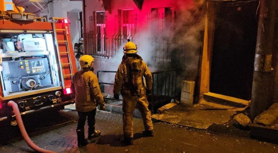 Elektrik sobası yangına sebep oldu