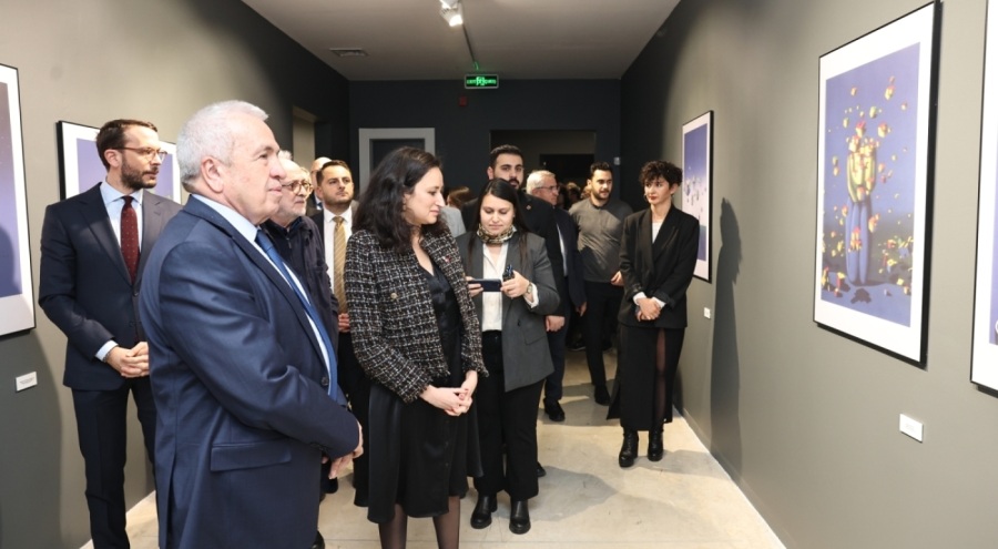 Nilüfer Belediyesi "Yerle Gök Arasında" isimli sergiye ev sahipliği yaptı