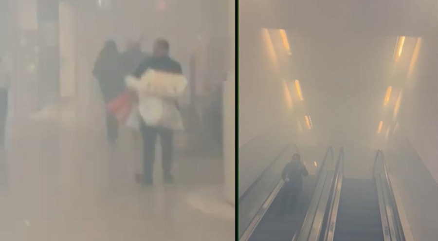 AVM'de yangın çıktı! Vatandaşlar o anları paylaştı