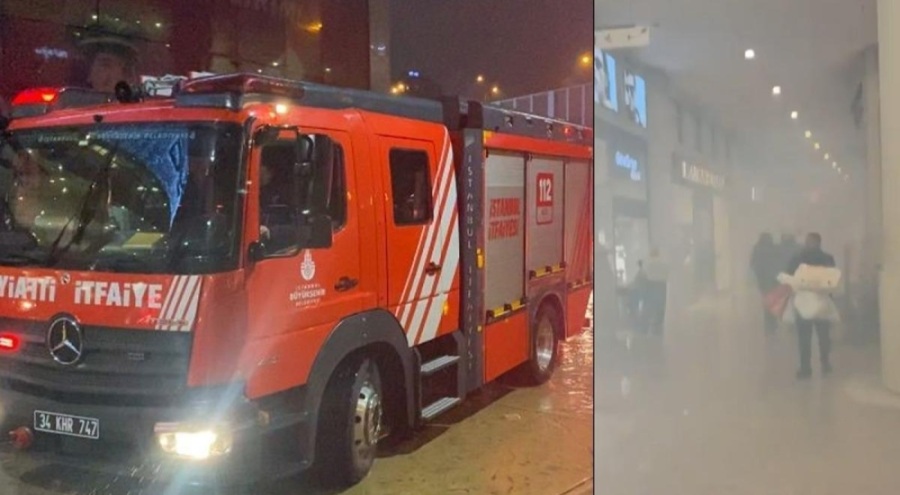 AVM'de çıkan yangın söndürüldü