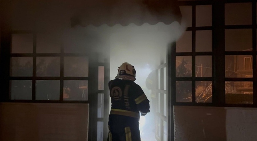 Engelli bakım merkezinde yangın paniği