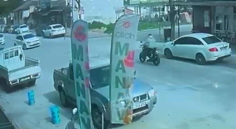 İznik'te otomobille çarpışan motosiklet sürücüsü yaralandı