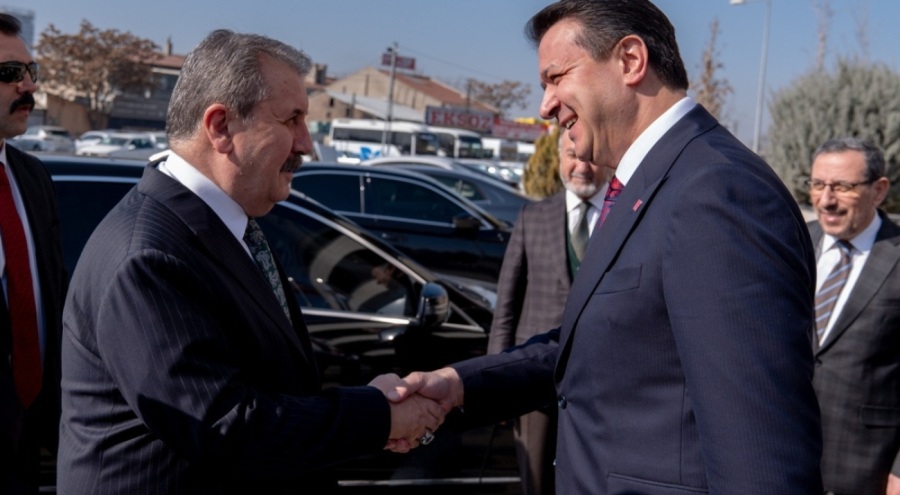 Destici, Saadet Partisi Başkanı Arıkan'ı ziyaret etti