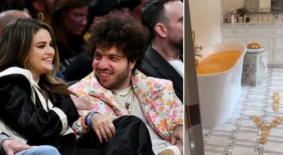 Benny Blanco, Selena Gomez'e 'küvet dolusu peynir' hediye etti