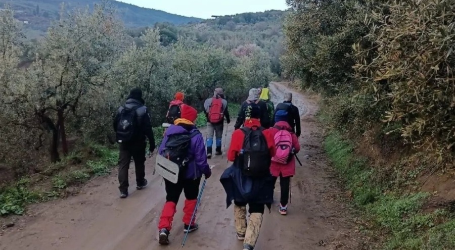 Mudanya Yürüyüş Grubu soğuk havaya rağmen yürüdü