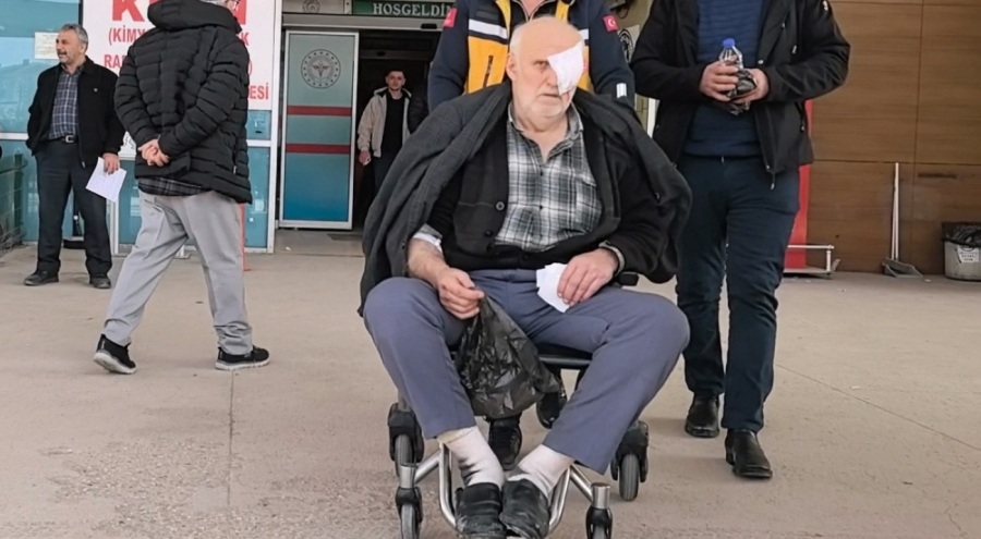 Bursa'da sprey boya tüpü yaşlı adamın yüzüne patladı!