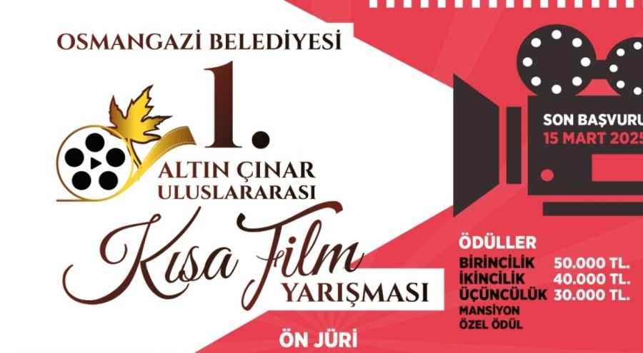 Osmangazi'de 1. Altın Çınar Uluslararası Kısa Film Yarışması başvuruları başladı