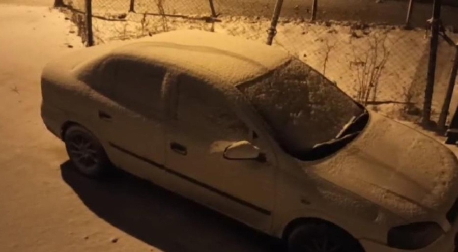 Beklenen kar yağışı Edirne'ye Balkanlardan giriş yaptı