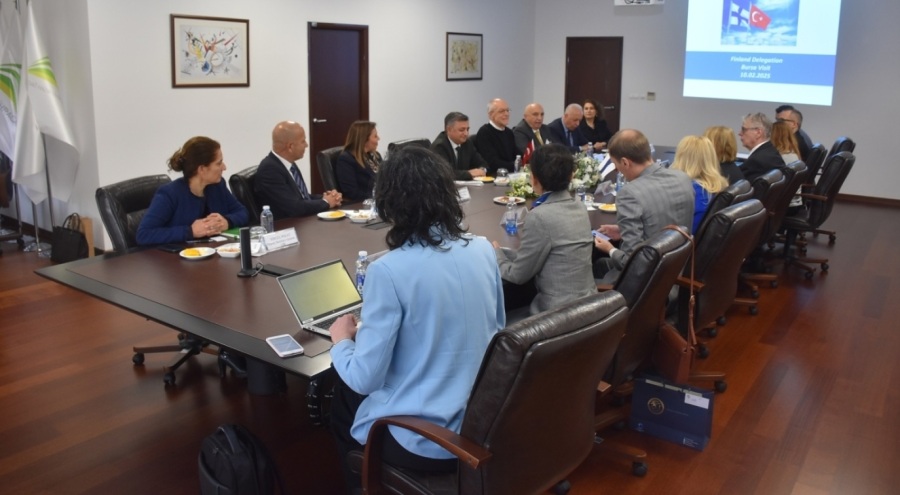 Uludağ İhracatçı Birlikleri yönetimi Finlandiya heyetini ağırladı