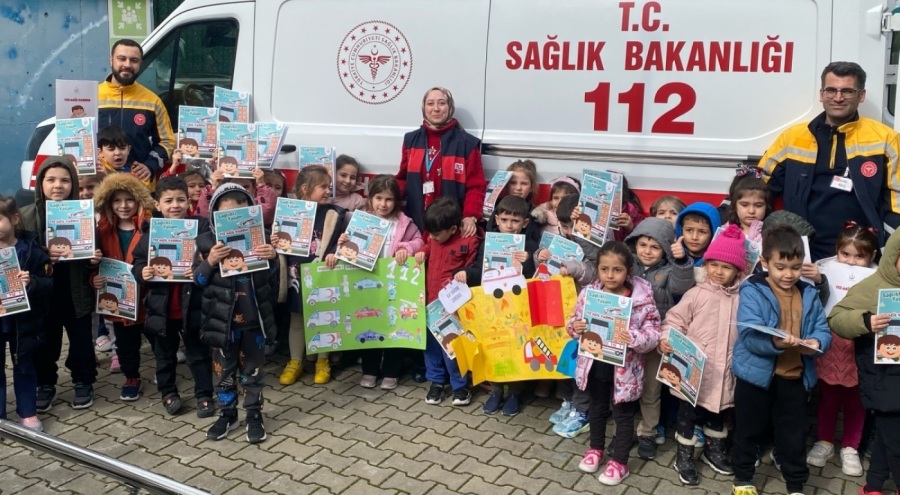 Bursalı miniklerde '112 Acil' farkındalığı oluşturuluyor