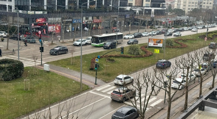Bursa'da beklenen kar başladı