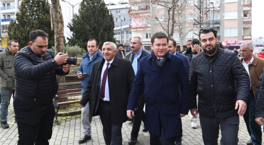 Osmangazi Belediye Başkanı Aydın'ın mahalle ziyaretlerini sürdürüyor