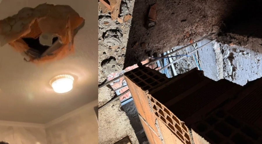 Kan donduran olay: Tavanı deldi daireye girdi, anne ve kızına saldırdı