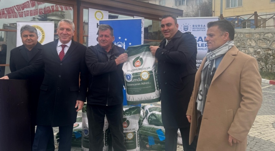 Bursa Büyükşehir'den çiftçiye tohum desteği