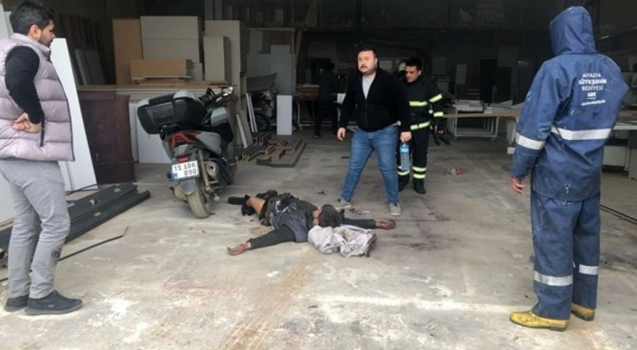 Tiner dökülen soba parladı