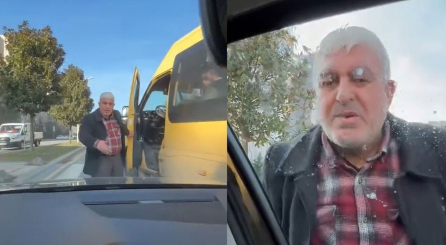 Öfkelenen minibüs şoförü, kadın sürücüye dehşeti yaşattı!