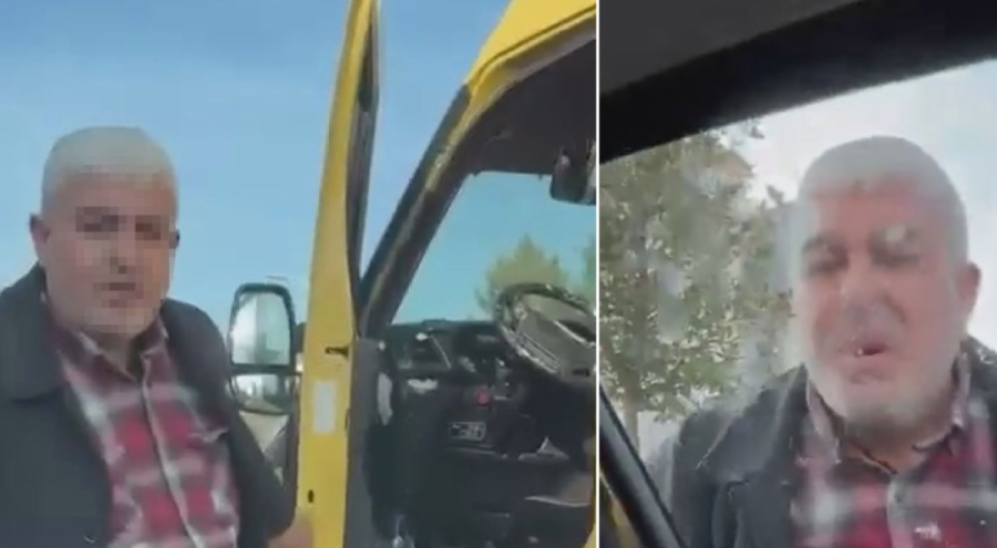 Tükürüklü trafik kavgası