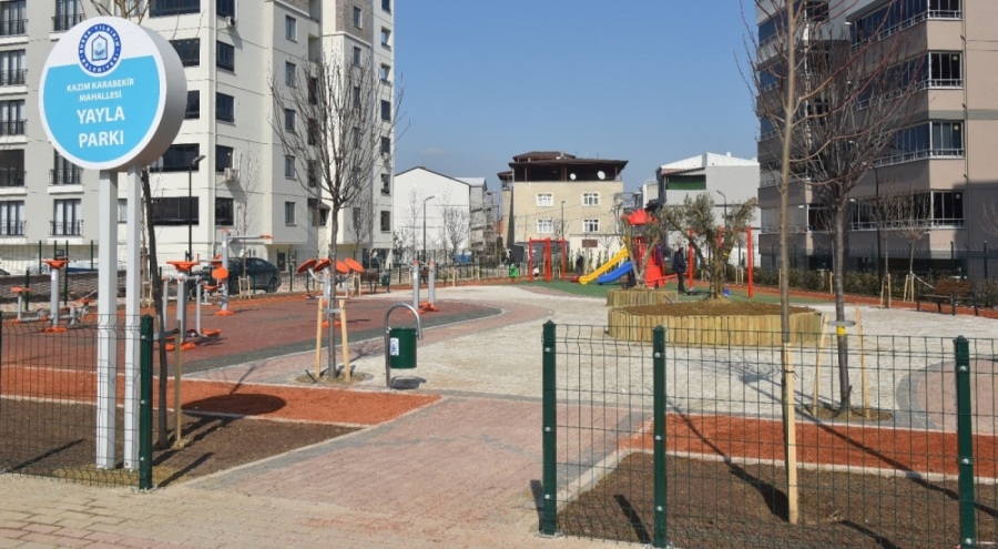 Yıldırım'a yapılan bin 500 metrekarelik parkta sona gelindi