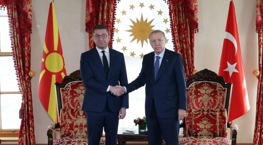 Cumhurbaşkanı Erdoğan, Kuzey Makedonya Başbakanı Mickoski ile görüştü