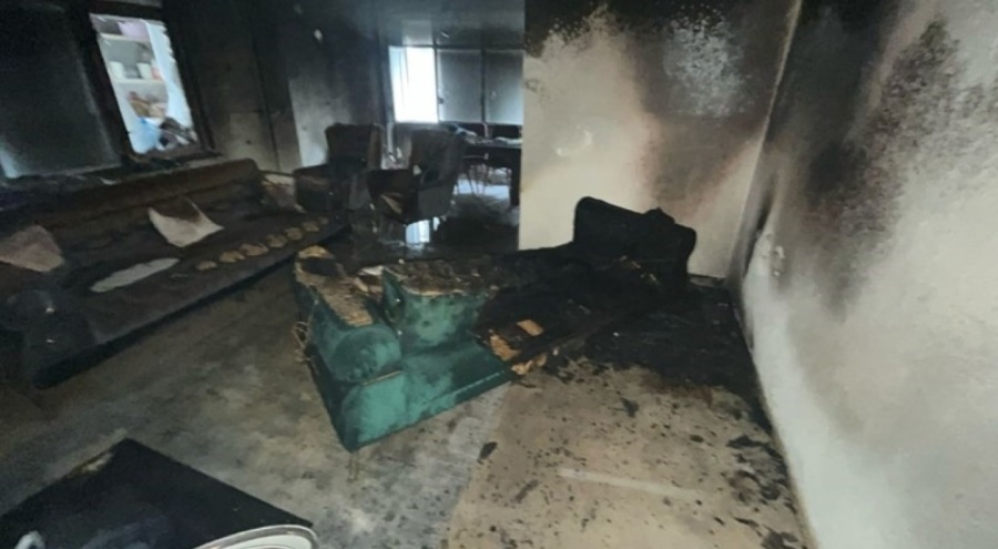 Saç kurutma makinesi evi yaktı