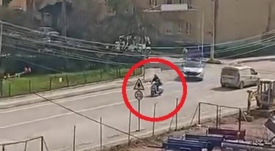 Bursa'da polis ile ehliyetsiz gencin kovalamacası kameralara yansıdı