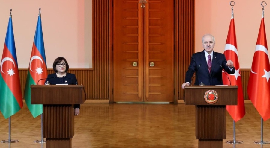 TBMM Başkanı Kurtulmuş, Azerbaycan Milli Meclisi Başkanı ile görüştü