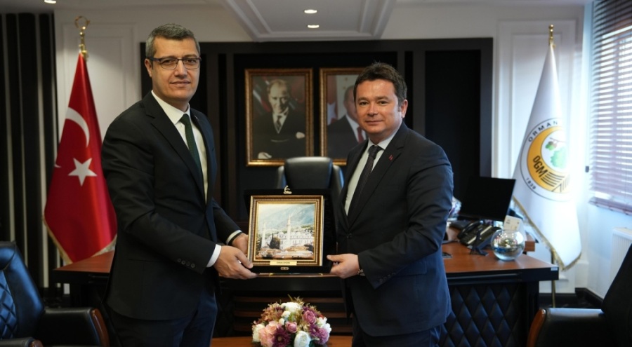 Başkan Aydın, Orman Bölge Müdürü Şahan'a hayırlı olsun ziyaretinde bulundu