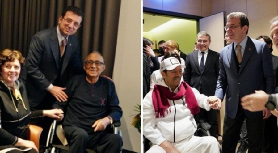 Ekrem İmamoğlu'ndan Ataol Behramoğlu ve Kadir İnanır'a sürpriz ziyaret