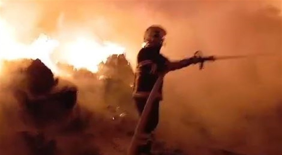 Geri dönüşüm tesisinde korkutan yangın