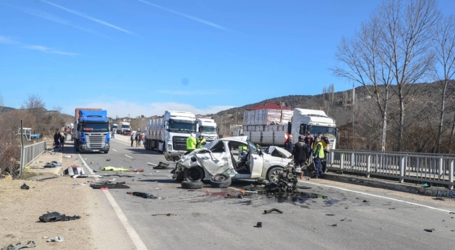 Köprü korkuluklarına çarpan otomobilin sürücüsü öldü