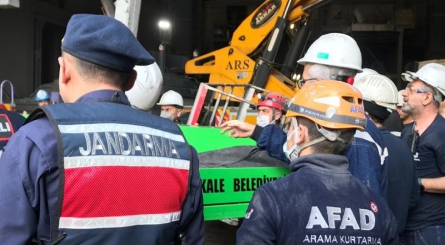 Fabrika işçisi korkunç şekilde can verdi
