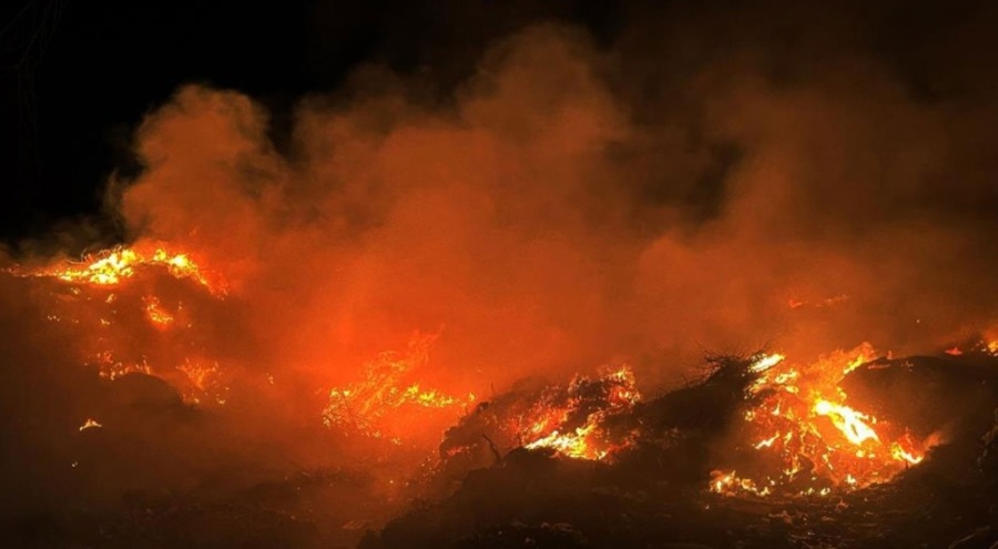 Muğla'da çöplük yangını!