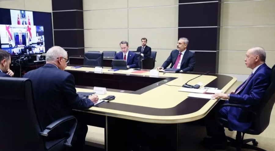 Cumhurbaşkanı Erdoğan, Çevrimiçi Liderler Toplantısı'na katıldı