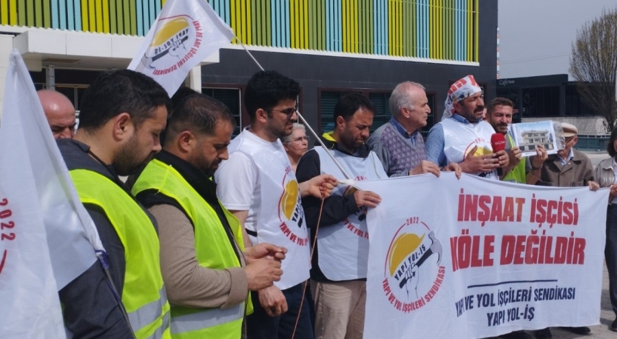 Bursa'da inşaat işçilerinin maaş eylemi 20. gününde!