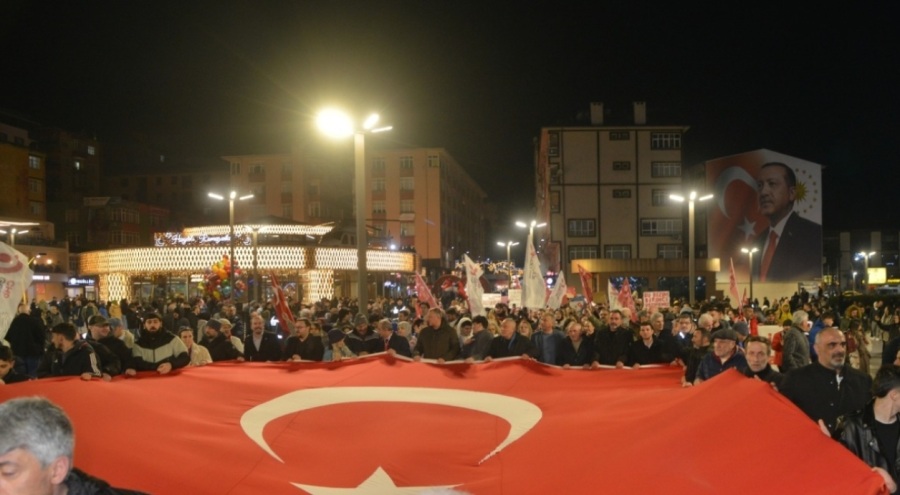 Rize'de İmamoğlu için destek yürüyüşü