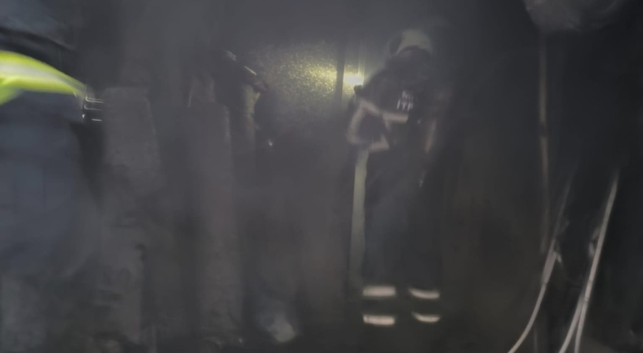 Evde korkutan yangın!