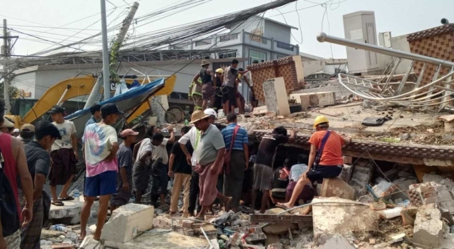Myanmar'daki 7,7 ve 6,4 büyüklüğündeki iki depremde ölü sayısı bini aştı!