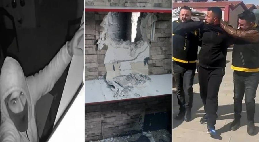 Balyozla duvarı kırıp, iş yerine girdi! 650 bin lira değerinde eşya çalıp kaçtı